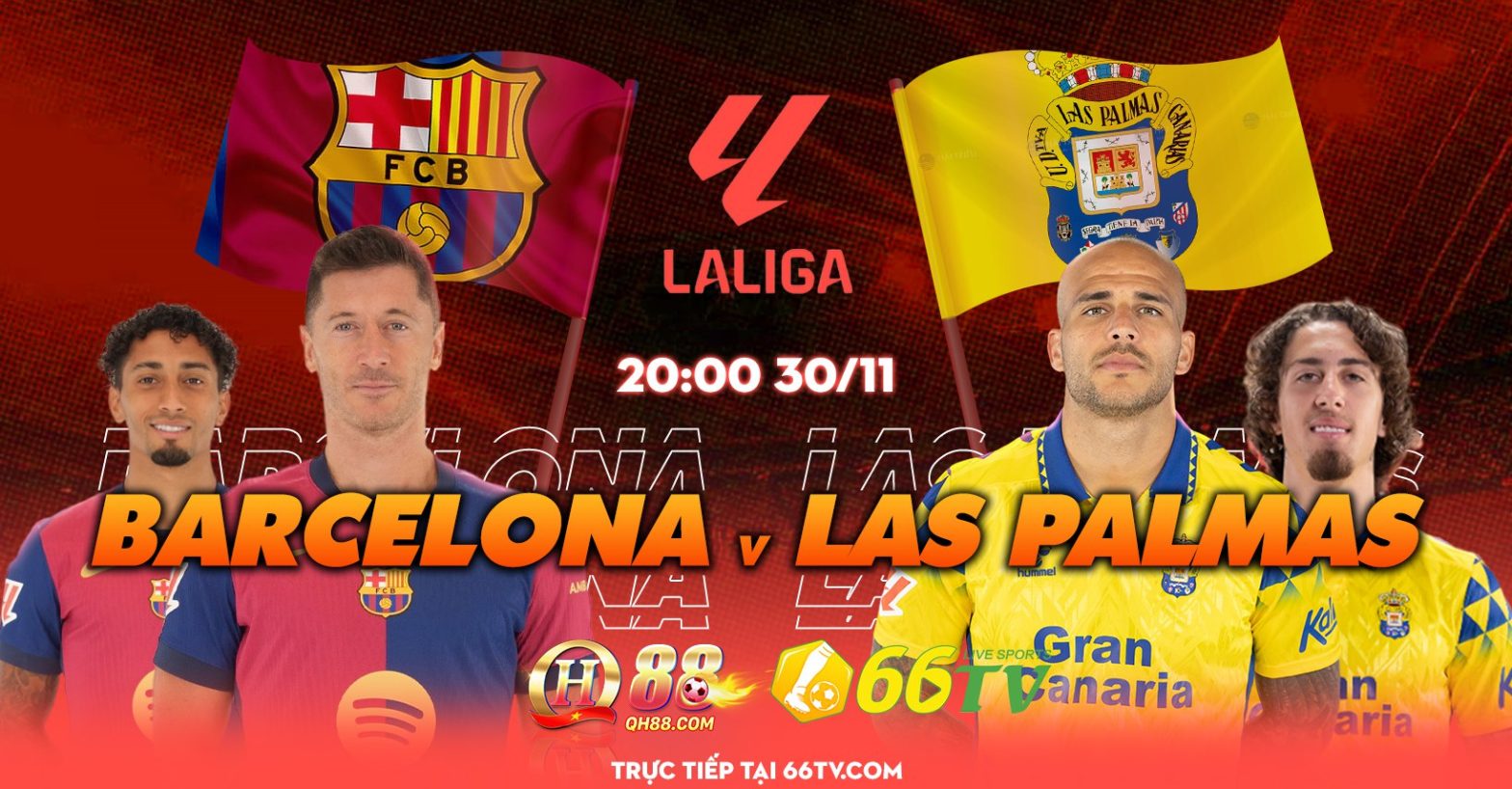 Nhận định Barca vs Las Palmas (20h00 30/11) : Sân khách khó có điểm