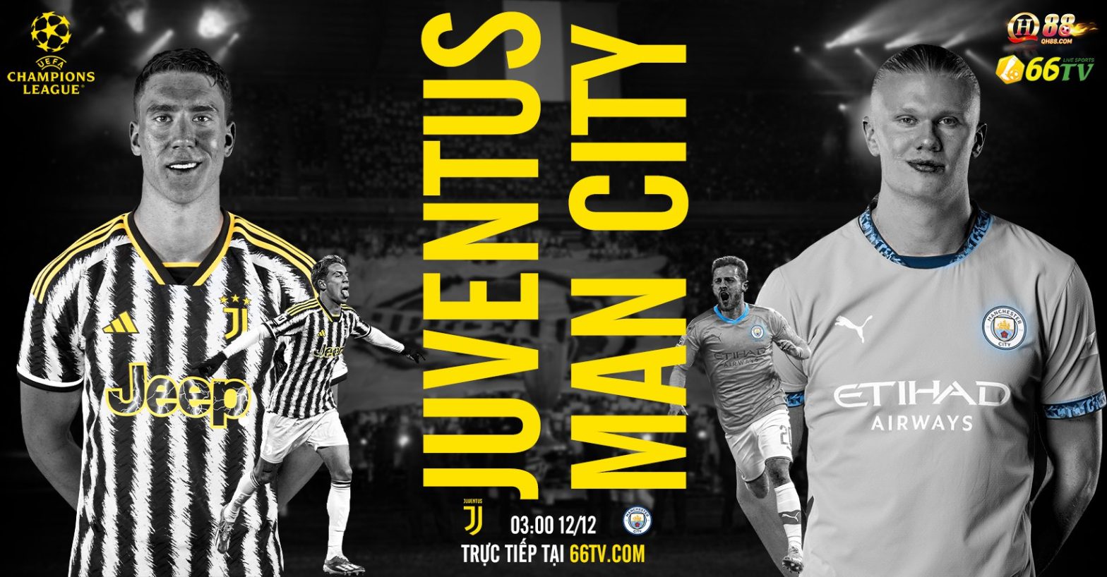 Nhận định Juventus vs Man City (03h00 ngày 12/12): Bất phân thắng bại