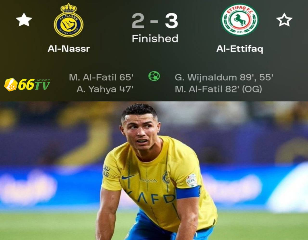 CR7 nổi giận với trọng tài trong ngày Al-Nassr thua đau