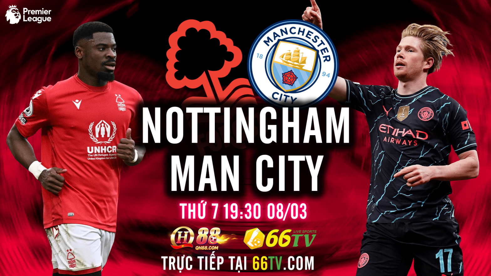 Tổng hợp trận đấu : Nottingham Forest vs Manchester City