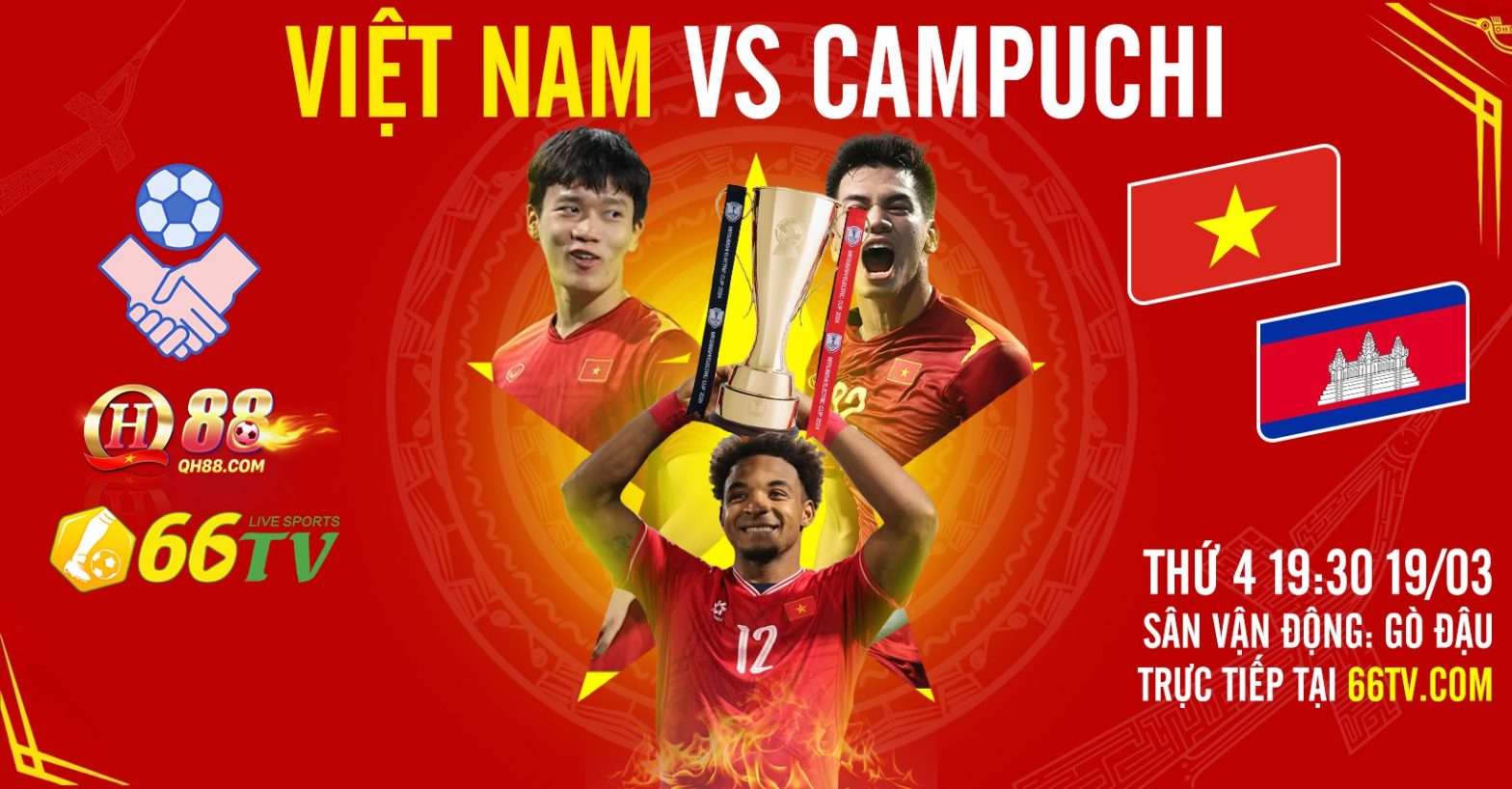 Nhận định, soi tỷ lệ Việt Nam vs Campuchia (19h30 ngày 19/3), giao hữu quốc tế