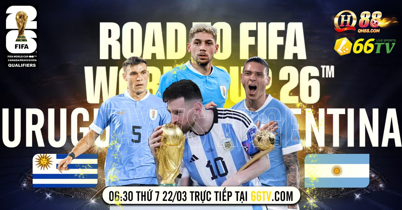 Nhận định bóng đá Uruguay vs Argentina, 06h30 ngày 22/3: Nhà vô địch World Cup hụt bước