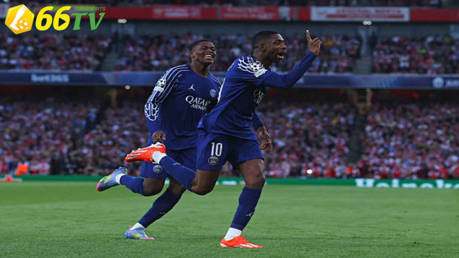 Dembele cân bằng kỉ lục của Mbappe tại UCL