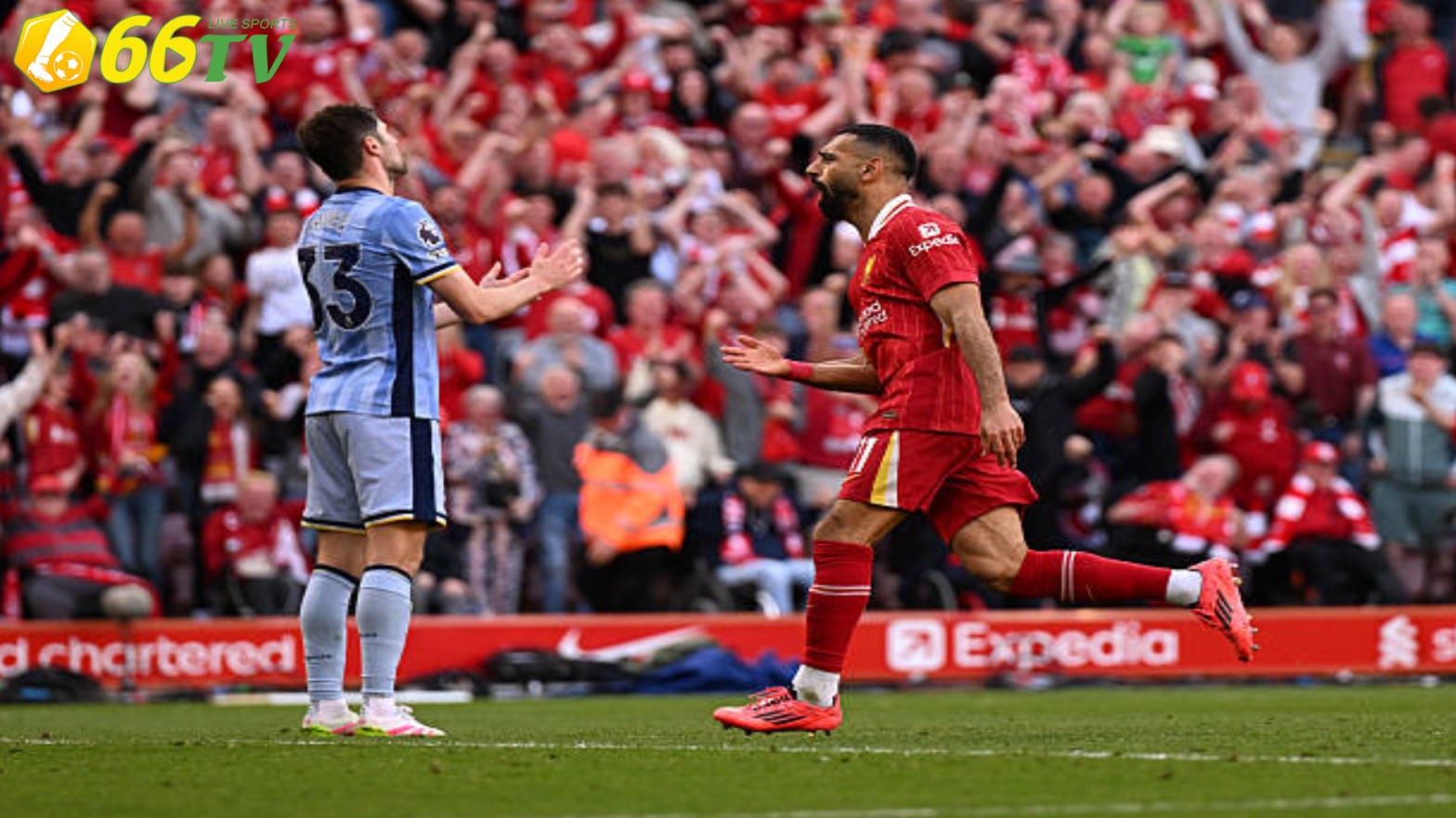 Salah qua mặt Aguero trong ngày Liverpool vô địch