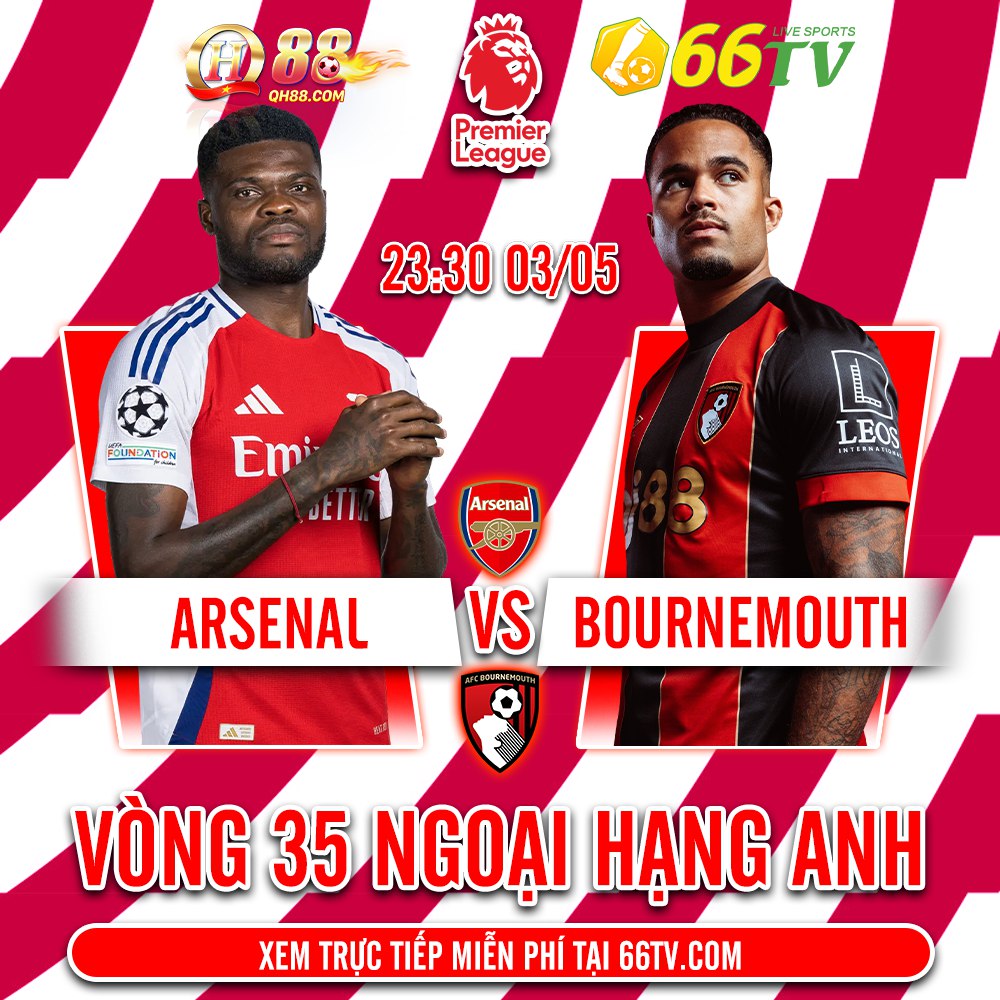 Nhận định bóng đá Arsenal vs Bournemouth, 23h30 ngày 3/5