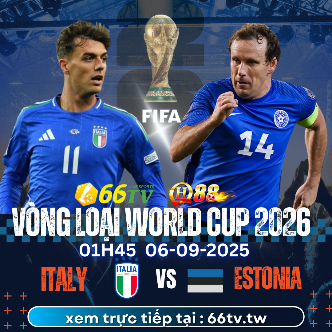 Nhận định Ý vs Estonia (1h45 ngày 6/9/2025, Bảng I VL World Cup 2026)